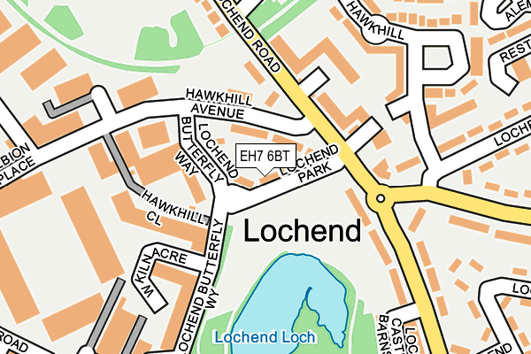 EH7 6BT map - OS OpenMap – Local (Ordnance Survey)