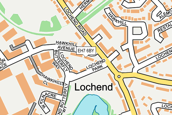 EH7 6BY map - OS OpenMap – Local (Ordnance Survey)