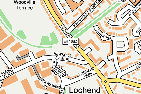 EH7 6BZ map - OS OpenMap – Local (Ordnance Survey)