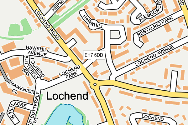 EH7 6DD map - OS OpenMap – Local (Ordnance Survey)