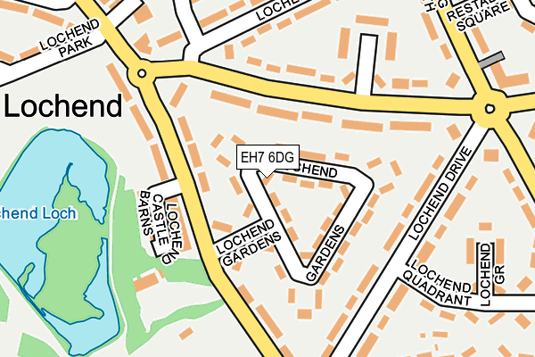 EH7 6DG map - OS OpenMap – Local (Ordnance Survey)