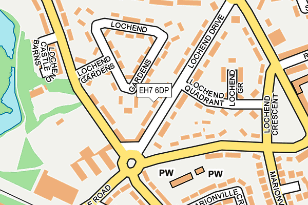 EH7 6DP map - OS OpenMap – Local (Ordnance Survey)