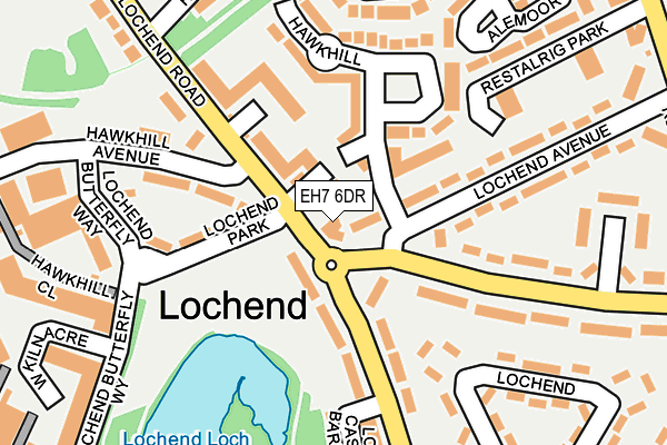 EH7 6DR map - OS OpenMap – Local (Ordnance Survey)