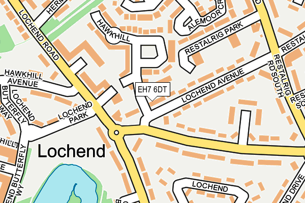 EH7 6DT map - OS OpenMap – Local (Ordnance Survey)