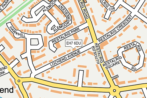 EH7 6DU map - OS OpenMap – Local (Ordnance Survey)