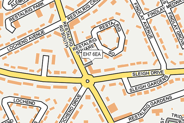 EH7 6EA map - OS OpenMap – Local (Ordnance Survey)