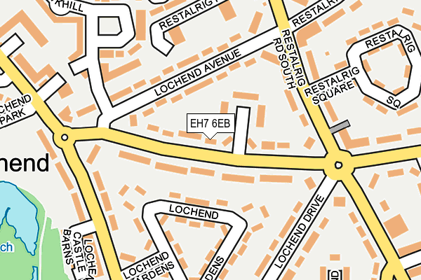 EH7 6EB map - OS OpenMap – Local (Ordnance Survey)