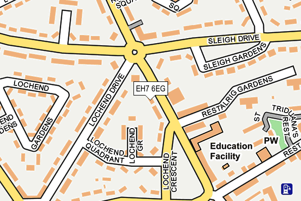 EH7 6EG map - OS OpenMap – Local (Ordnance Survey)