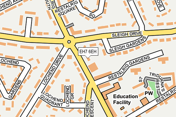 EH7 6EH map - OS OpenMap – Local (Ordnance Survey)