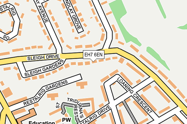 EH7 6EN map - OS OpenMap – Local (Ordnance Survey)