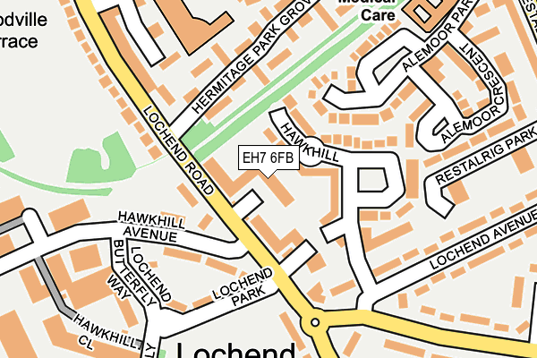 EH7 6FB map - OS OpenMap – Local (Ordnance Survey)