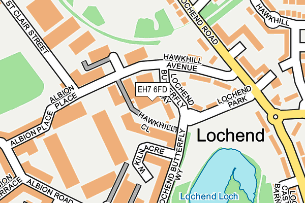 EH7 6FD map - OS OpenMap – Local (Ordnance Survey)