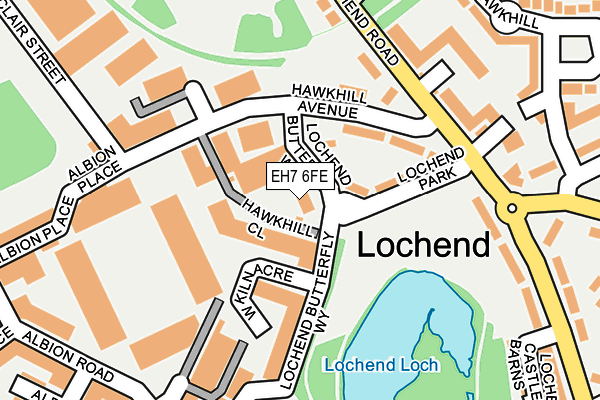 EH7 6FE map - OS OpenMap – Local (Ordnance Survey)