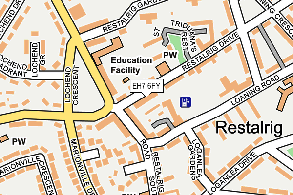 EH7 6FY map - OS OpenMap – Local (Ordnance Survey)