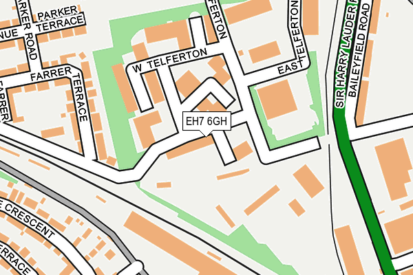 EH7 6GH map - OS OpenMap – Local (Ordnance Survey)