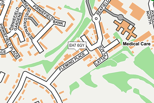 EH7 6GY map - OS OpenMap – Local (Ordnance Survey)