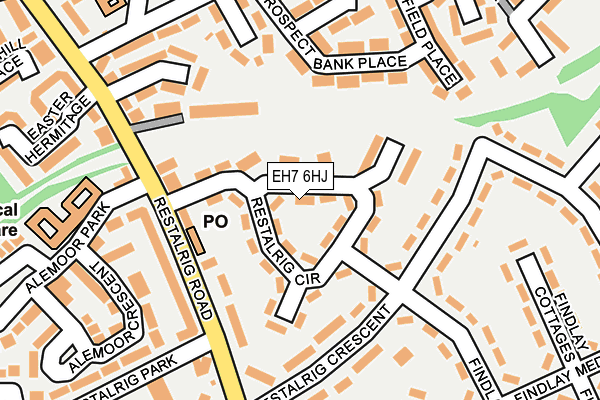 EH7 6HJ map - OS OpenMap – Local (Ordnance Survey)