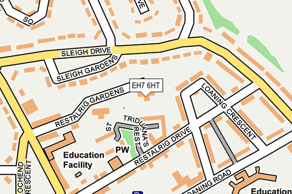 EH7 6HT map - OS OpenMap – Local (Ordnance Survey)