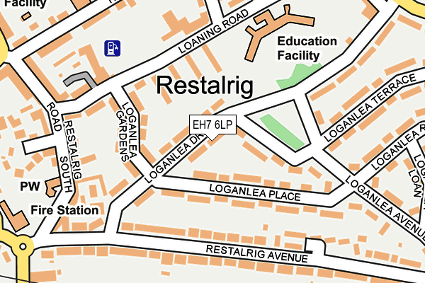 EH7 6LP map - OS OpenMap – Local (Ordnance Survey)