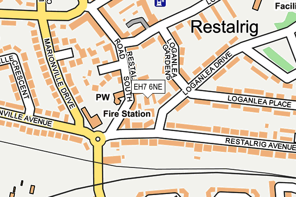 EH7 6NE map - OS OpenMap – Local (Ordnance Survey)