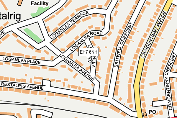 EH7 6NH map - OS OpenMap – Local (Ordnance Survey)