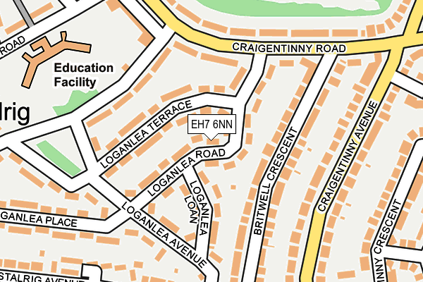 EH7 6NN map - OS OpenMap – Local (Ordnance Survey)