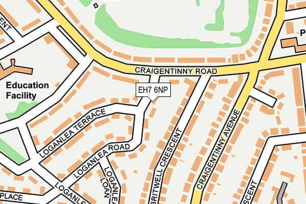 EH7 6NP map - OS OpenMap – Local (Ordnance Survey)