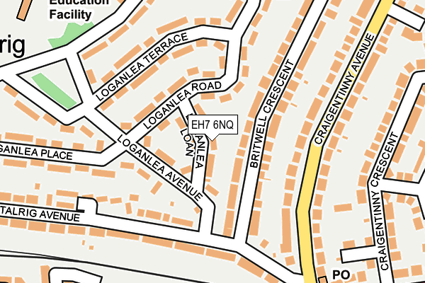 EH7 6NQ map - OS OpenMap – Local (Ordnance Survey)