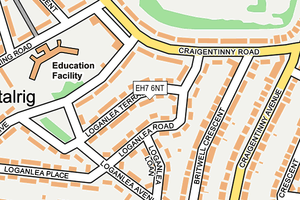 EH7 6NT map - OS OpenMap – Local (Ordnance Survey)