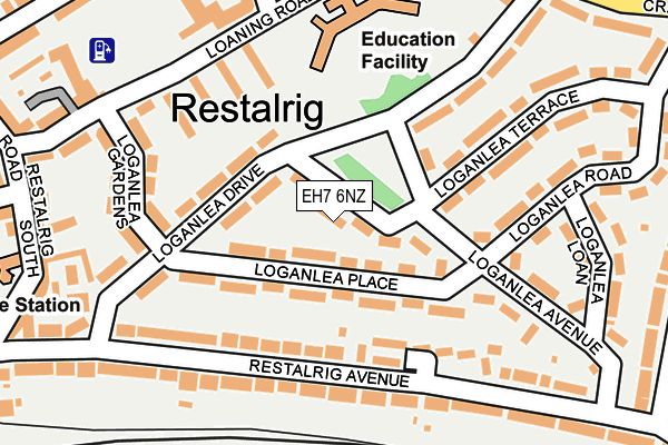 EH7 6NZ map - OS OpenMap – Local (Ordnance Survey)