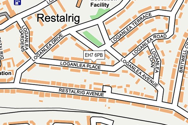 EH7 6PB map - OS OpenMap – Local (Ordnance Survey)