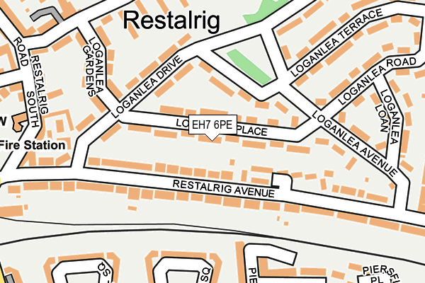 EH7 6PE map - OS OpenMap – Local (Ordnance Survey)