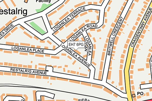 EH7 6PG map - OS OpenMap – Local (Ordnance Survey)