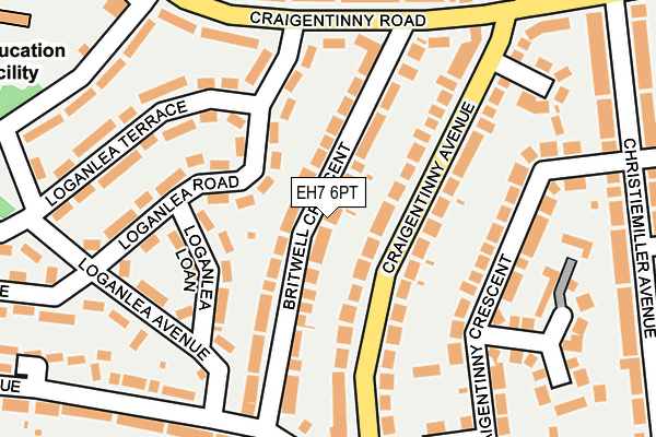 EH7 6PT map - OS OpenMap – Local (Ordnance Survey)