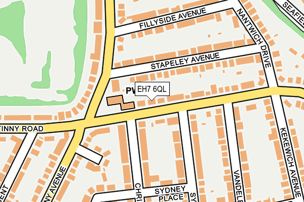 EH7 6QL map - OS OpenMap – Local (Ordnance Survey)