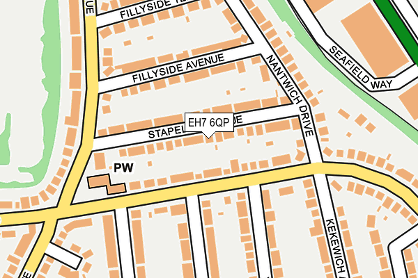 EH7 6QP map - OS OpenMap – Local (Ordnance Survey)