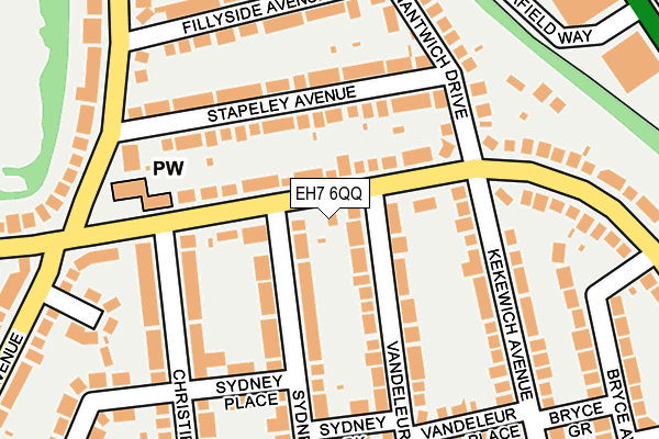 EH7 6QQ map - OS OpenMap – Local (Ordnance Survey)