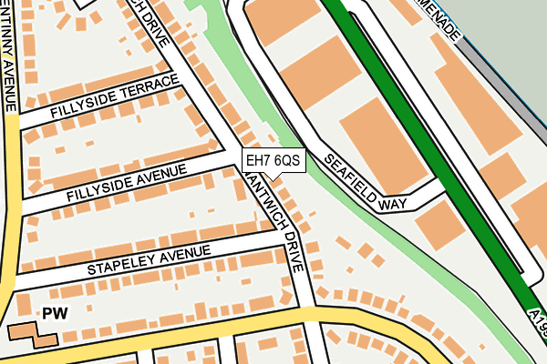 EH7 6QS map - OS OpenMap – Local (Ordnance Survey)