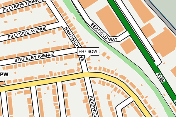 EH7 6QW map - OS OpenMap – Local (Ordnance Survey)