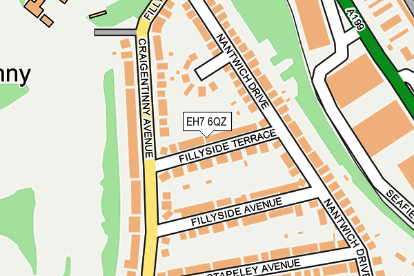 EH7 6QZ map - OS OpenMap – Local (Ordnance Survey)