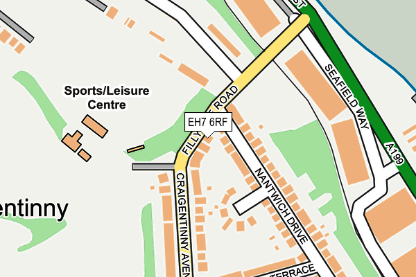 EH7 6RF map - OS OpenMap – Local (Ordnance Survey)