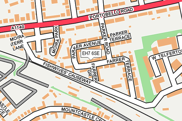 EH7 6SE map - OS OpenMap – Local (Ordnance Survey)