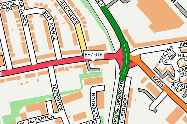 EH7 6TF map - OS OpenMap – Local (Ordnance Survey)