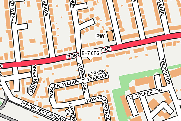 EH7 6TG map - OS OpenMap – Local (Ordnance Survey)