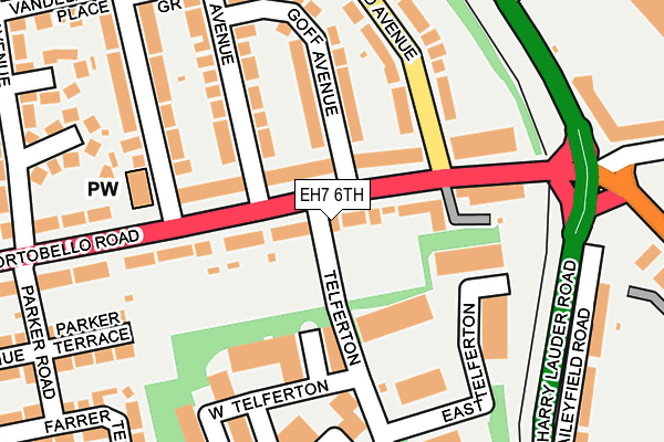 EH7 6TH map - OS OpenMap – Local (Ordnance Survey)