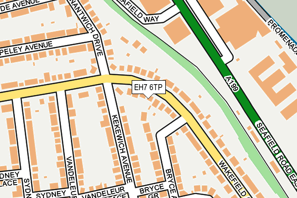 EH7 6TP map - OS OpenMap – Local (Ordnance Survey)