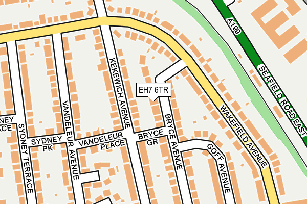 EH7 6TR map - OS OpenMap – Local (Ordnance Survey)
