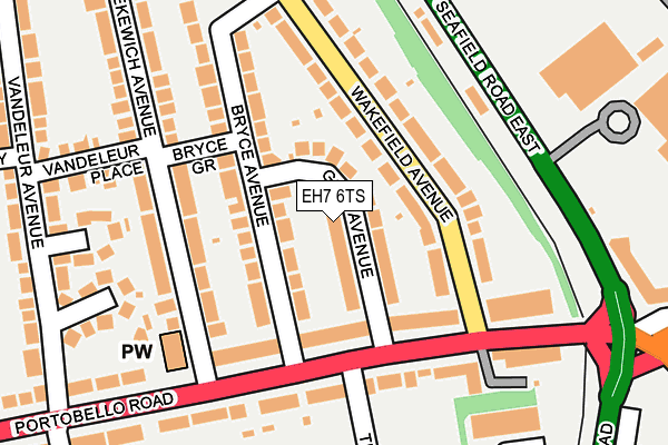 EH7 6TS map - OS OpenMap – Local (Ordnance Survey)