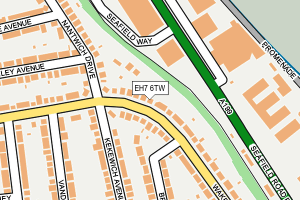 EH7 6TW map - OS OpenMap – Local (Ordnance Survey)