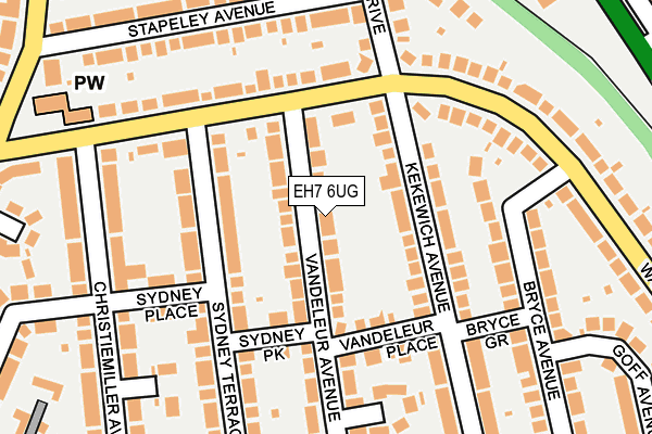 EH7 6UG map - OS OpenMap – Local (Ordnance Survey)
